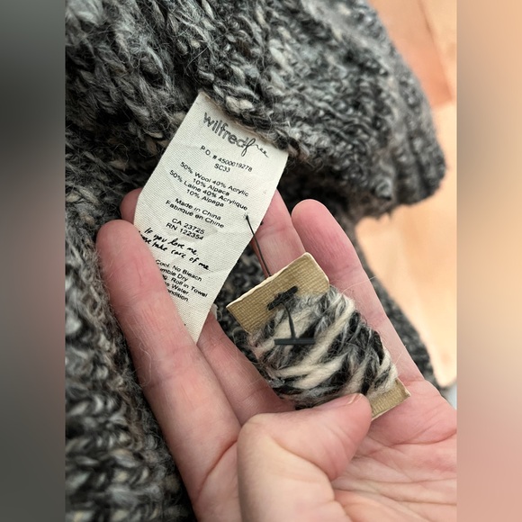 NWOT Aritzia Wilfred Free Erable zip cardigan - Picture 6 of 6